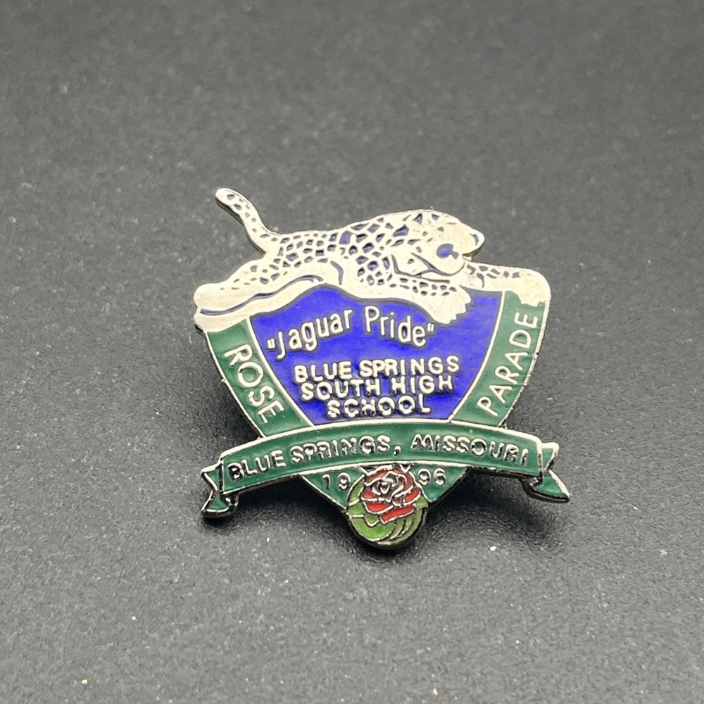 1996‎ Rose Parade Blue Springs South High School MO Jaguar Pride Lapel Hat Pin